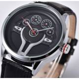 👉 Watch Creative Natrual style Classic precision Fashion Men's Quartz 3D Racing tire Free Stainless Strap Clock Casual Sports