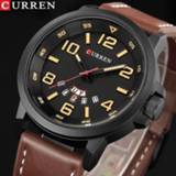 👉 Watch leather Top Brand Luxury CURREN Men Sports Watches Men's Army Military Quartz Male Waterproof Clock Relogio Masculino