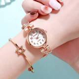 Watch steel vrouwen Fashion Dial Inlaid With Stainless Wristwatch For Women's Quartz Часы Женские Наручные 2020 Hot Sale Luxurious