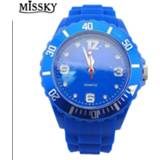 👉 Watch blauw silicone kinderen jongens MISSKY kids Boy's Blue watches 2020 fashion students colourful Sports quartz gift Children's dial wristwatches SAN0