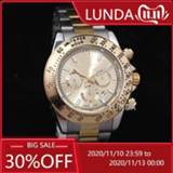 👉 Watch goud vrouwen Hot RLX AAA Quality Women Men's Quartz Fashion Gift Gold Casual Waterproof Watches