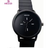 👉 Watch zwart wit silicone vrouwen Kezzi Brand Classic Black White Watches Women Big Dial Sport Quartz Ladies Unisex Clock Relojer Feminino