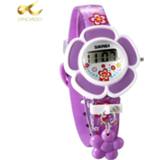 👉 Watch purper silicone kinderen meisjes Lancardo Hot Sale Purple Flower Children Fashion Casual Quartz Wristwatches Kids Clock Girls Students Wristwatch