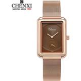 👉 Watch leather steel vrouwen 2020 New Women Luxury Brand CHENXI & Band Waterproof Watches Simple Clock Quartz Wristwatches Montre Femme