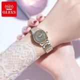 👉 Watch steel vrouwen OLEVS Women Mechanical Stainless Wristwatch Automatic Self-wind Bracelet Relogios Femininos