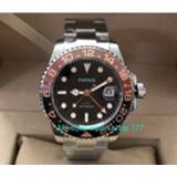 👉 Bezel 40mm PARNIS Sapphire Crystal GMT Automatic machinery movement rotateing Luminous men's watches pa63-p8