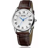 👉 Watch leather EYKI Men Watches Simple Roman Numeral Dial With Calendar Quartz Waterproof Wristwatch Clock Relogio Reloj