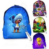 👉 Backpack multicolor kinderen Spike Shelly Children Bagpack New Game Star School Bag for Teenagers Students Kids Rucksack Book