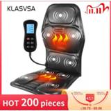 👉 KLASVSA Electric Portable Heating Vibrating Back Massager Chair In Cussion Car Home Office Lumbar Neck Mattress Pain Relief