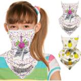 👉 Bandana kinderen Kids Face Scarf faceshield Outdoor Neck Gaiter Multifunctional Head Mouth-muffle Washable Reusable