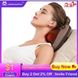 👉 JinKaiRui Massager Pillow Vibrating Kneading Neck Body Hammer Infrared Shiatsu Electric Shoulder Back Massage Massager Car/Home