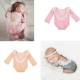 Rompertje baby's meisjes Newborn Baby Photography Props Outfit Lace Girl Romper Jumpsuit Photo Shoot Costume Clothing