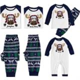 Rompertje meisjes jongens baby's Christmas Family Matching Pajamas Set Father Mother Son Daughter Clothes Girls Boy Mom Dad Baby Romper