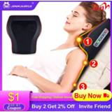 👉 Massager Jinkairui Electric Heat Neck Shoulder Back Waist Leg Foot Body Cervical with 16 Roller Massage Cushion Car Home