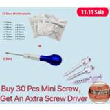 👉 Dental Orthodontic Screwdriver Micro Screw Driver Self Drilling Tool & Orthodontic Mini Screw Titanium Alloy 11 size choose