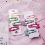 👉 Ornament baby's meisjes kinderen 4Pcs/Set Baby Colorful Hairclips Star Multifunctional Cute Rabbit Ear Girl Kids Hairpins Barrettes Clip Infant Hair