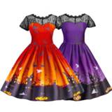 👉 Dress meisjes kinderen Halloween Girls Lace Children Costume Kids Vampire Witch Cosplay Carnival Party Princess Fancy Fantasi