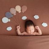 👉 Ballon baby's Baby Wool Felt Balloon/Cloud Decorations Newborn Photography Props Infant Photo Shooting Accessories