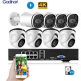 👉 Video surveillance kit Gadinan 4K Ultra HD 8CH POE NVR H.265 CCTV IP Camera Security System 8MP IR Outdoor Night Vision Kits