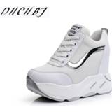 👉 Shoe vrouwen 2019 New Women Platform Casual Shoes Mesh Breathable Wedge Heels 12 CM Autumn Thick Sole Sneakers Woman Deportivas Mujer