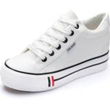 👉 Sneakers canvas vrouwen Women Casual Flats Shoes 2020 New Fashion Solid Breathable Lace-up Flat With Womens