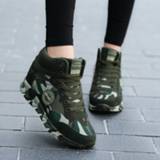 👉 Sneakers canvas vrouwen Fashion Camouflage Women Hide Heel Casual Shoes Woman Platform Wedge Plus Size 35-42