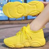 Sock vrouwen Socks Sneakers Women Casual Vulcanized Shoes Platform Chunky Ladies Trainer Lace Up Spring Female Flat Tennis