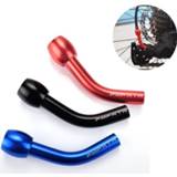 👉 Derailleur zwart rood blauw alloy Bicycle Rear Tube MTB Elbow Aluminum Cable Extension Equipment Accessories Black/Red/Blue