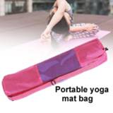 Yoga mat zwart nylon New Convenience Black Portable Bag Pilates Carrier Mesh Center Adjustable Sport Tool Style