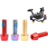 👉 Bike m 6pcs M6*18mm M6*20mm Bolt for Disc Brake Caliper Clamp MTB Bicycle Screw Crank Lock Bolts Screws Road