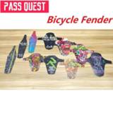 👉 Bike PASSQUEST Bicycle Fender FRONT REAR MTB Mountain DH AM FR Road Folding Mudguard Quick Remove and Installation