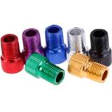 👉 Bike alloy 5Pcs Zinc Presta Schrader Valve Adapter Converter Road Cycle Bicycle Pump Tube