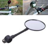 👉 Bike Adjustable Flexible Bicycle Mirror Cycling Rear View Convex Universal Mountain Handlebar Rearview