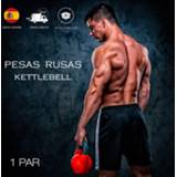 👉 Kettlebell Pesas Rusas 6KG 1 par 12KG Portátil Ajustable Equipamiento de Musculación Fitness Culturismo