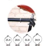 👉 Bike steel 2PCS Classic Vintage Clamp On Top Tube Brake Cable Guide Clip 25.4 /28.6 /31.8 /34.9mm Accessories