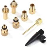 👉 Bike alloy 8pcs/set Aluminum Valve Conversion Nozzles Bicycle Adapter SV AV DV Pump Needles Converter