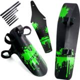 👉 Bike Bicycle Mudguard MTB Mountain Road Front Rear Fender and Clip-on Down Tube Set