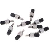 👉 Bike brass 10pcs MTB Mountain Road Nickel Plated Wheel Tire Valve Core With Cap Bicycle Schrader Ultralight Copper