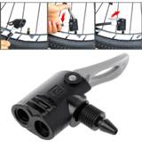 👉 Bike Bicycle Nozzle Valve Connector Adapter Dual Head Pumping Parts Tools Pump