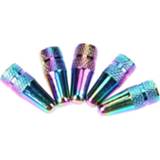 👉 Bike 5Pcs Aluminum Bicycle Tire Valve Cap for Presta Tyre Stem Rainbow Color Metal Dust Covers Bicicleta Accessories