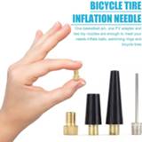 Bike 4pcs/set Universal Basketball Cycling Tyre Inflator Pump Supplies Bicycle Wheel Inflatable Needle Adapter Kit