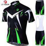 👉 Short sleeve X-Tiger Pro Cycling Jersey Set Summer Mountain Bike Clothes Bicycle Clothing MTB Suit