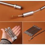 👉 Bike steel Bicycle Parts V brake Cable Pipe 4pcs Adjustable Stainless Fittings Replacement Mountain Useful Durable