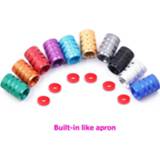 👉 Bike aluminium alloy 10PCs /1PC Universal Dustproof Bicycle Cap Wheel Tire Covered Car Truck Tube Tyre Accessories 10 Colors