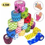 👉 Bandage 4.5M Cartoon Pattern Sport Self Adhesive Elastic Wrap Tape Elastoplast For Knee Support Pads Finger Ankle Palm Shoulder