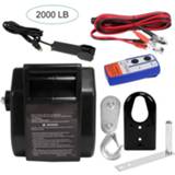 👉 Draagbare radio 12V Electric Winch Kit 2721 KG with Remote Control Boat Cable Lifting Tools