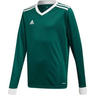 Voetbalshirt groen wit kinderen Adidas TABELA 18 Lange Mouwen Kids