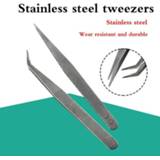 1PCS Stainless Steel Sharp Tweezers Maintenance Tools Industrial Precision Curved Straight Tweezers Phone Computer Repair Tools