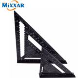 👉 Alloy ZK30 Angle Ruler 7/12 inch Metric Aluminum Triangular Measuring Woodwork Speed Square Triangle Protractor
