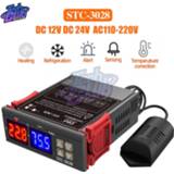 👉 Thermostaat STC-3028 Temperature Controller Thermostat Humidity Control STC-3008 Thermometer Hygrometer XH-W1411 DC12V AC110-220